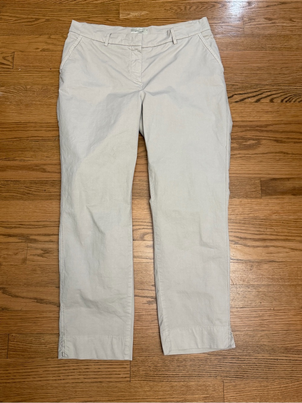 Via Masini 80 Firenze Women’s Pants Size 48 Beige Stretch Cotton Made in Italy